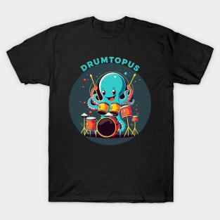 Drumming Octopus - drumtopuss T-Shirt